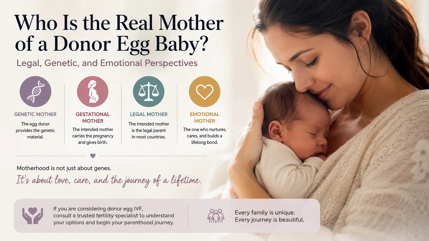 Who Is the Real Mother of a Donor Egg Baby? Legal, Genetic, and Emotional Perspectives